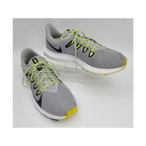 Nike C13787-011 Running Shoes Sneakers Men 10 Grey/Blk/Electric Green Lace Up